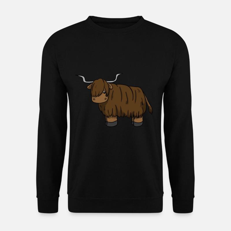 Scottish Highland Cattle - Unisex Sweatshirt - black
