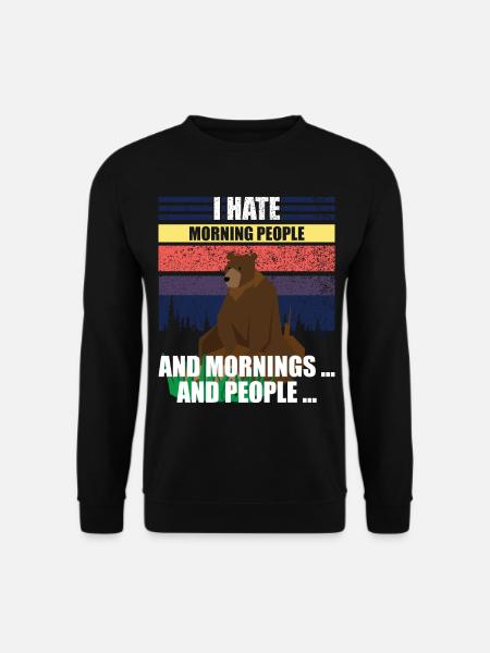 Ich hasse Menschen - Unisex Pullover - Schwarz