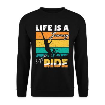 VTT de descente vélo de descente - Sweat-shirt Unisexe - noir - Devant - Alina (178cm) & Michal (187cm)