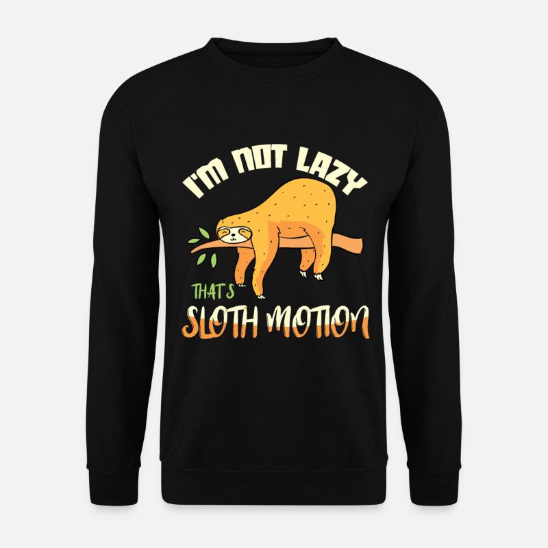 Sloth sloth gift sloth - Unisex Sweatshirt - black
