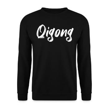 Qigong Martial Artist ou Qigong - Sweat-shirt Unisexe - noir - Devant - Alina (178cm) & Michal (187cm)
