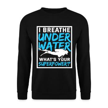 Scuba Diving - Unisex Pullover - Schwarz - Vorne - Alina (178cm) & Michal (187cm)