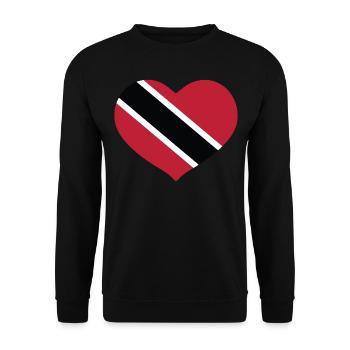 CŒUR TRINIDAD ET TOBAGO - Sweat-shirt Unisexe - noir - Devant - Alina (178cm) & Michal (187cm)