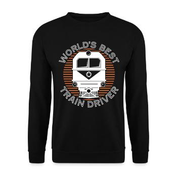 Conducteur de train - Sweat-shirt Unisexe - noir - Devant - Alina (178cm) & Michal (187cm)