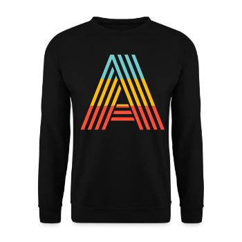 A - Unisex Pullover - Schwarz - Vorne - Alina (178cm) & Michal (187cm)