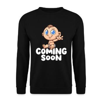 Cadeau amusant Pour les futurs parents et les femmes enceintes - Sweat-shirt Unisexe - noir - Devant - Alina (178cm) & Michal (187cm)