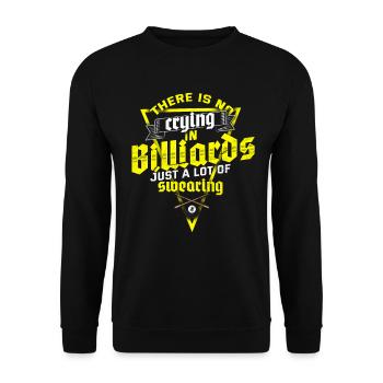 Billard Billardkugel Kreide Snooker - Unisex Pullover - Schwarz - Vorne - Alina (178cm) & Michal (187cm)
