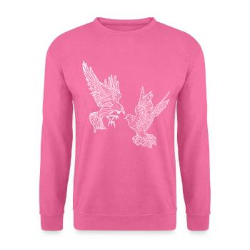 Maori Tribal Sonnen Haka Polynesisch Neuseeland - Unisex Pullover - Pink - Vorne