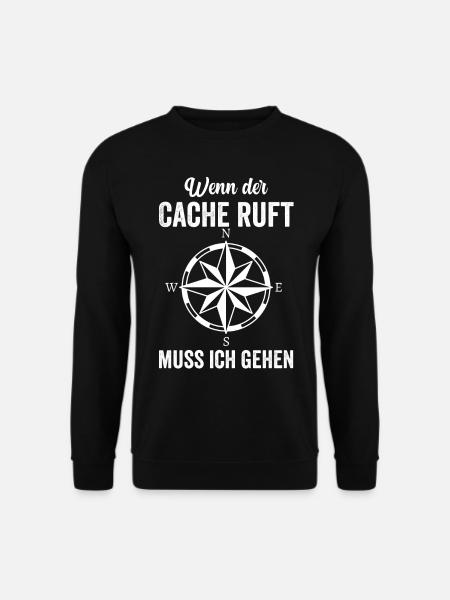 Geocacher Caching Cache Geocache Geocachen Lustig - Unisex Pullover - Schwarz