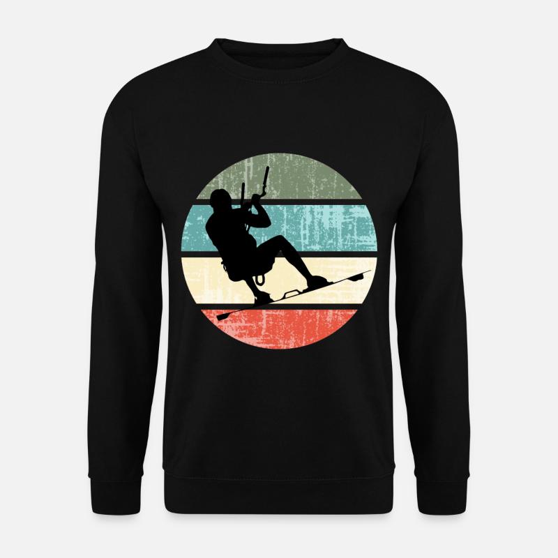 KITE Kite Kiteboarding Kitesurfing Retro - Unisex Sweatshirt - black