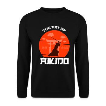 Aikido Waffen Aikido Anzug Damen Aikido - Unisex Pullover - Schwarz - Vorne - Alina (178cm) & Michal (187cm)