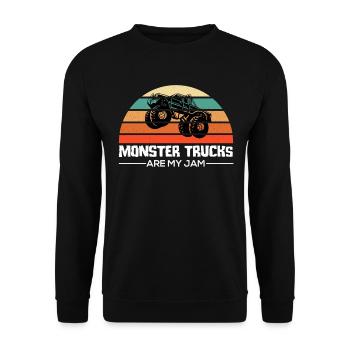 Monster truck monster truck children - Unisex Sweatshirt - black - Front - Alina (178cm) & Michal (187cm)