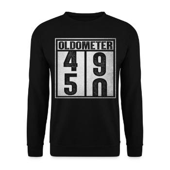 Oldomètre 49-50 - Sweat-shirt Unisexe - noir - Devant - Alina (178cm) & Michal (187cm)