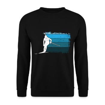 Biathlon Biathlon Shooting Range Biathlon - Unisex Sweatshirt - black - Front - Alina (178cm) & Michal (187cm)