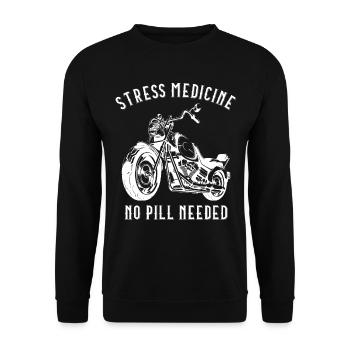 Moto biker bike - Sweat-shirt Unisexe - noir - Devant - Alina (178cm) & Michal (187cm)
