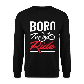 bicycle - Unisex Sweatshirt - black - Front - Alina (178cm) & Michal (187cm)