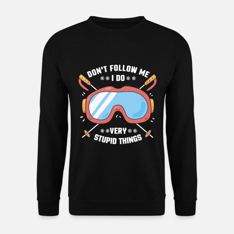 Faire du ski - Sweat-shirt Unisexe - noir