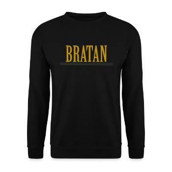 BRATAN For men | Capital - Unisex Sweatshirt - black - Front - Alina (178cm) & Michal (187cm)