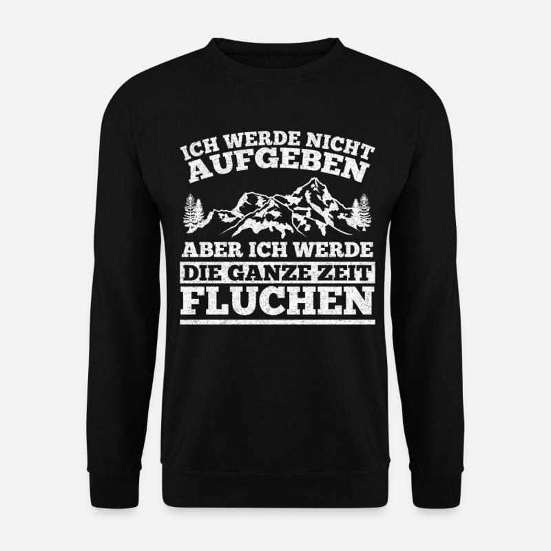 Wandern Wandersport Wanderweg Wanderteam Lustig - Unisex Pullover - Schwarz