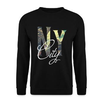 New York New York City - Sweat-shirt Unisexe - noir - Devant - Alina (178cm) & Michal (187cm)