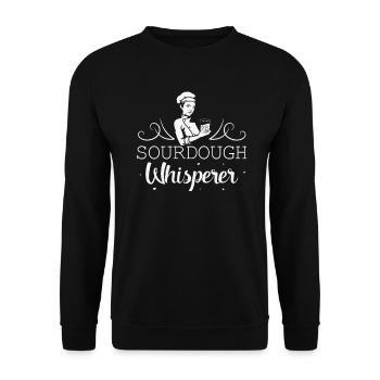 Baking Baker Sourdough Bread Master - Unisex Sweatshirt - black - Front - Alina (178cm) & Michal (187cm)