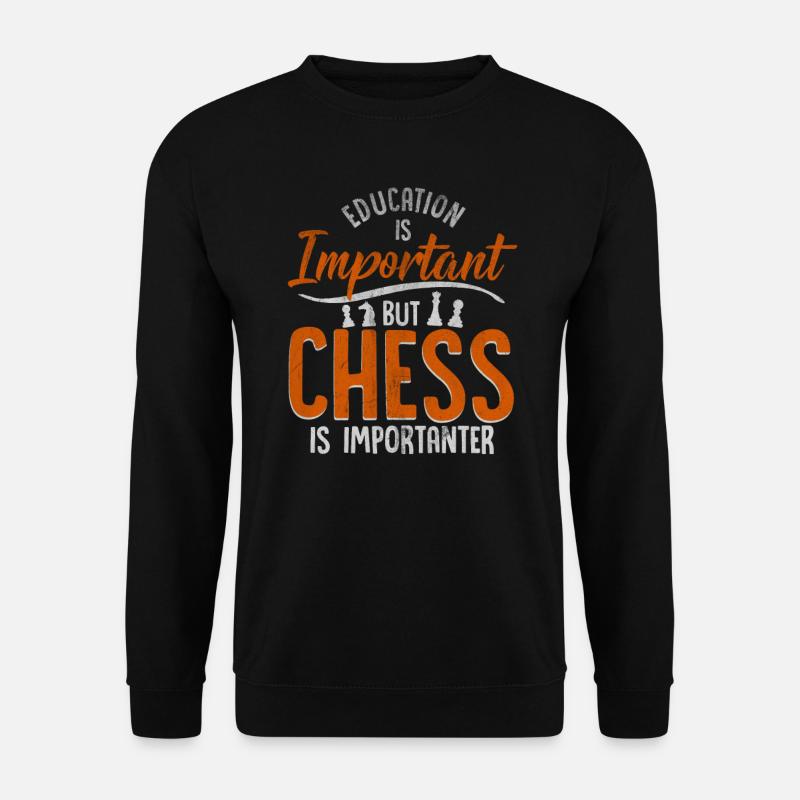 Échecs - Sweat-shirt Unisexe - noir