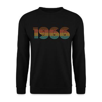 1966 - Sweat-shirt Unisexe - noir - Devant - Alina (178cm) & Michal (187cm)