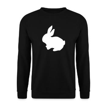 Lapin lapin mignon lapin - Sweat-shirt Unisexe - noir - Devant - Alina (178cm) & Michal (187cm)