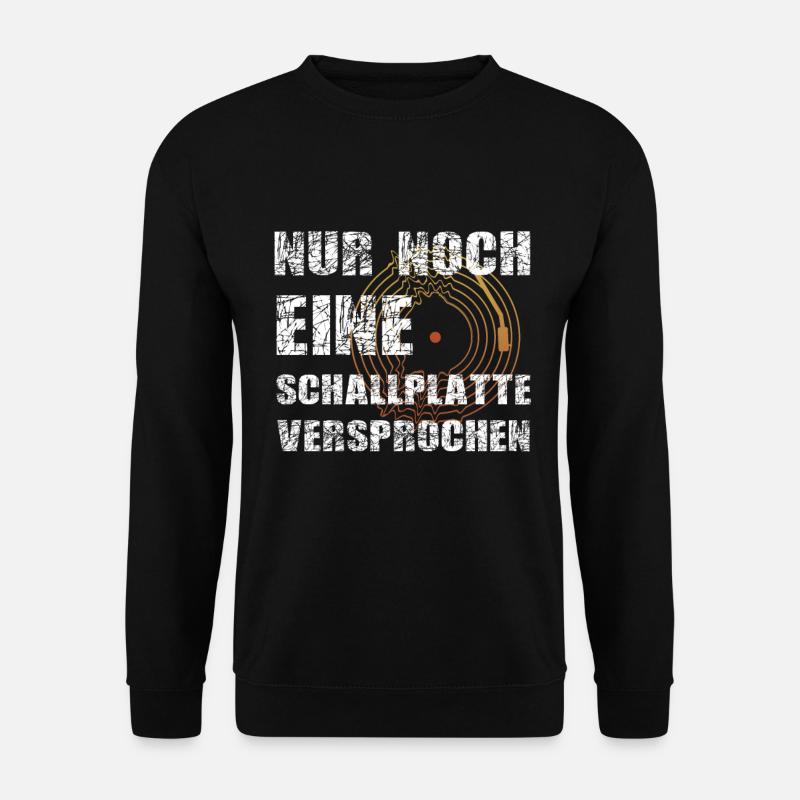 Schallplatte Musik - Unisex Pullover - Schwarz