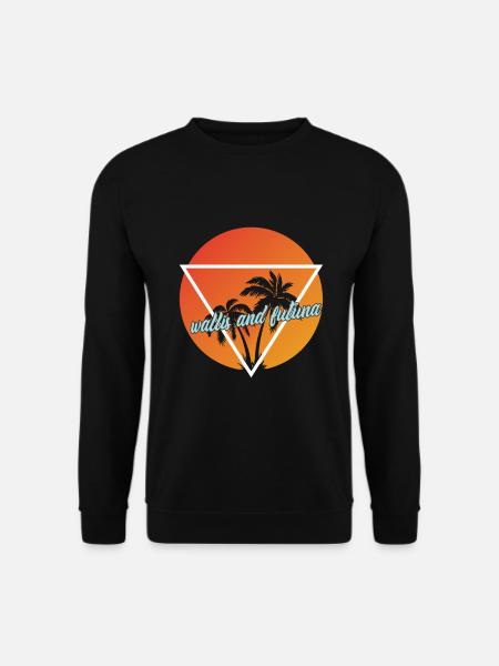Valais et Futuna destination de vacances et de vacances - Sweat-shirt Unisexe - noir
