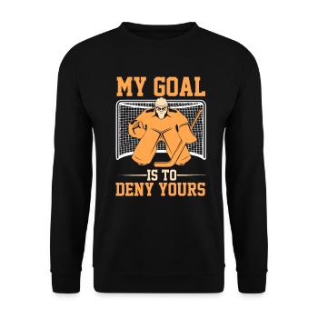Eishockey Eishockey Geschenk Eishockey - Unisex Pullover - Schwarz - Vorne - Alina (178cm) & Michal (187cm)