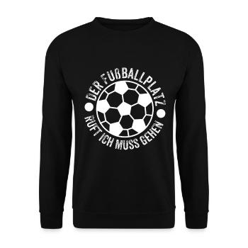 Fußballtrainer Geschenk - Unisex Pullover - Schwarz - Vorne - Alina (178cm) & Michal (187cm)