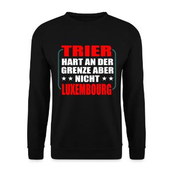 Trier - Unisex Pullover - Schwarz - Vorne - Alina (178cm) & Michal (187cm)