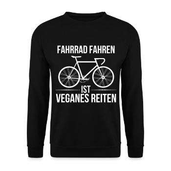 Fahrrad - Unisex Pullover - Schwarz - Vorne - Alina (178cm) & Michal (187cm)