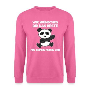 Abschied Jobwechsel Lustig Abschiedsgeschenk - Unisex Pullover - Pink - Vorne