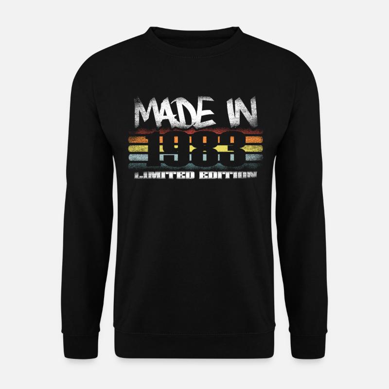 Made In 1983 Limited Edition - Pour le 37e anniversaire - Sweat-shirt Unisexe - noir