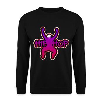 Hip Hop Vêtements Hip Hop Fête Hip Hop - Sweat-shirt Unisexe - noir - Devant - Alina (178cm) & Michal (187cm)