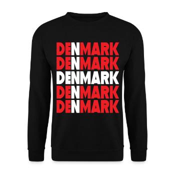 Danemark Danemark drapeau, ville de Danemark - Sweat-shirt Unisexe - noir - Devant - Alina (178cm) & Michal (187cm)