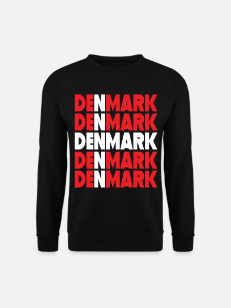 Danmark Danmark Flagg, Danmark By - Genser unisex - svart