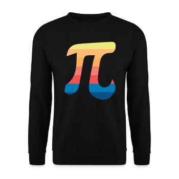 pi circle number - Unisex Sweatshirt - black - Front - Alina (178cm) & Michal (187cm)