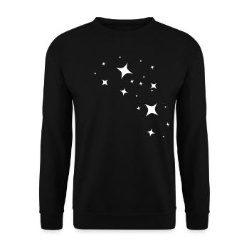Étoiles étoiles - Sweat-shirt Unisexe - noir - Devant - Alina (178cm) & Michal (187cm)