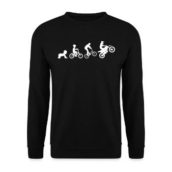 Cadeau de CV de motocycliste de motocross - Sweat-shirt Unisexe - noir - Devant - Alina (178cm) & Michal (187cm)