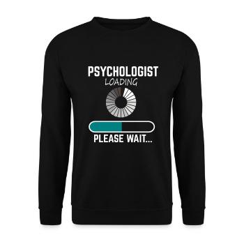 Psychologe - Unisex Pullover - Schwarz - Vorne - Alina (178cm) & Michal (187cm)