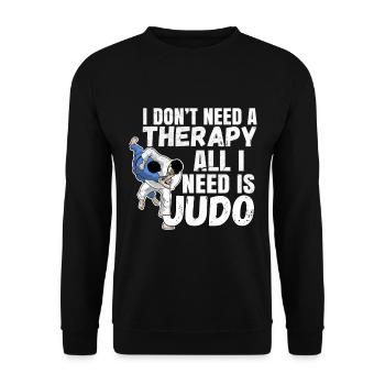 Judo - Sweat-shirt Unisexe - noir - Devant - Alina (178cm) & Michal (187cm)