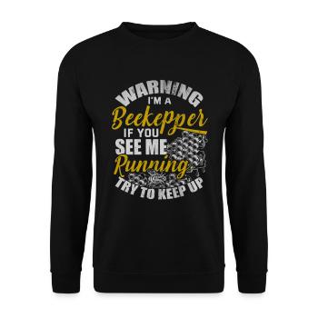 Apiculteur abeille miel nature abeille cadeau apiculteur - Sweat-shirt Unisexe - noir - Devant - Alina (178cm) & Michal (187cm)