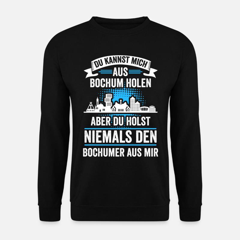 Bochum Skyline Bochumer Bergbau Ruhrpott Lustig - Unisex Pullover - Schwarz