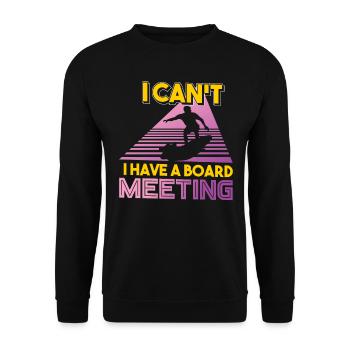 Surf surf planche de surf vacances de surf - Sweat-shirt Unisexe - noir - Devant - Alina (178cm) & Michal (187cm)