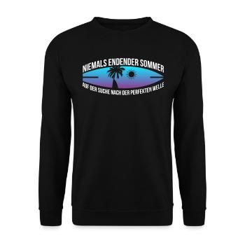 Surfing Surfing Surfboard Surf Holiday - Unisex Sweatshirt - black - Front - Alina (178cm) & Michal (187cm)