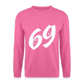 Sex Sex Geschenke Versaute Sprüche 69er Stellung - Unisex Pullover - Pink - Vorne