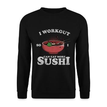 Sushi - Unisex Pullover - Schwarz - Vorne - Alina (178cm) & Michal (187cm)